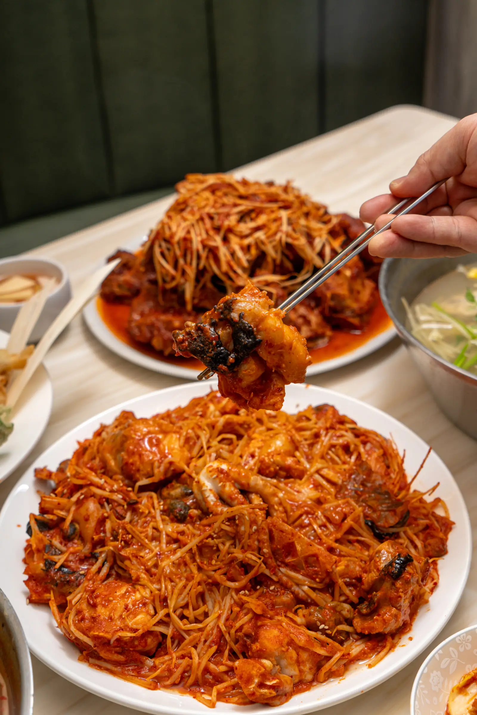 제주 삼호복집 전체 상차림