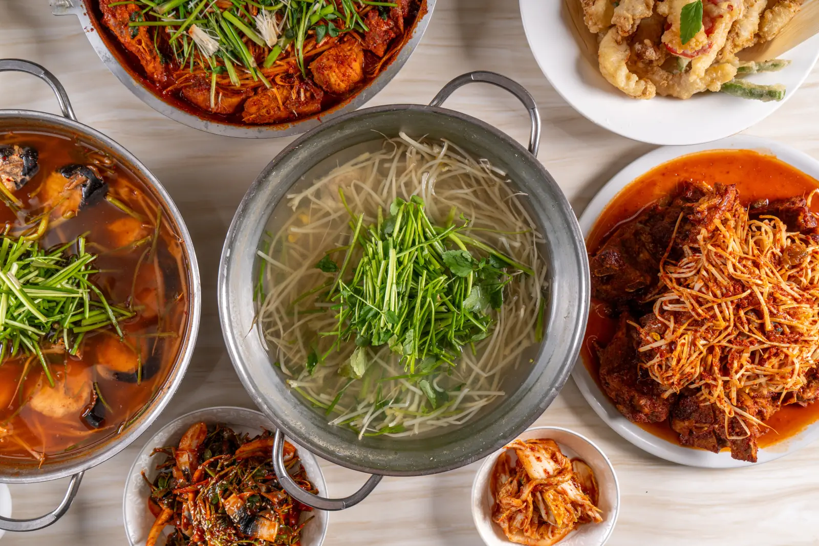 Pufferfish feast spread